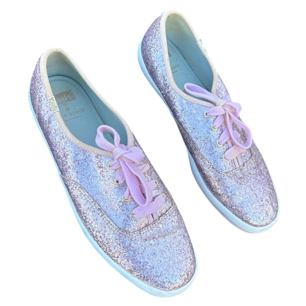 Keds‎ X Kate Spade New York Champion Glitter Sneakers Women's Size 9 Rose Pink